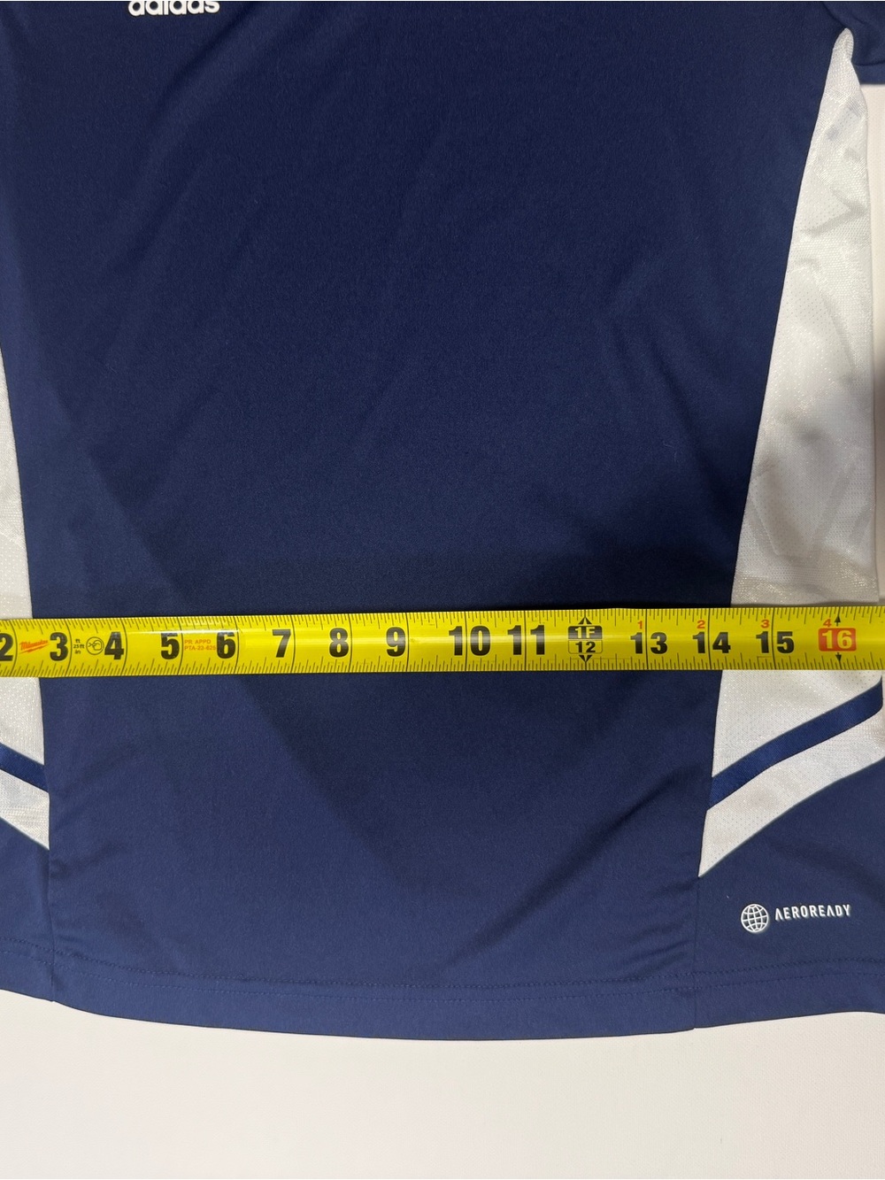 adidas Navy and White Performance Soccer Jersey Woman’s Size S - Picture 5 of 8